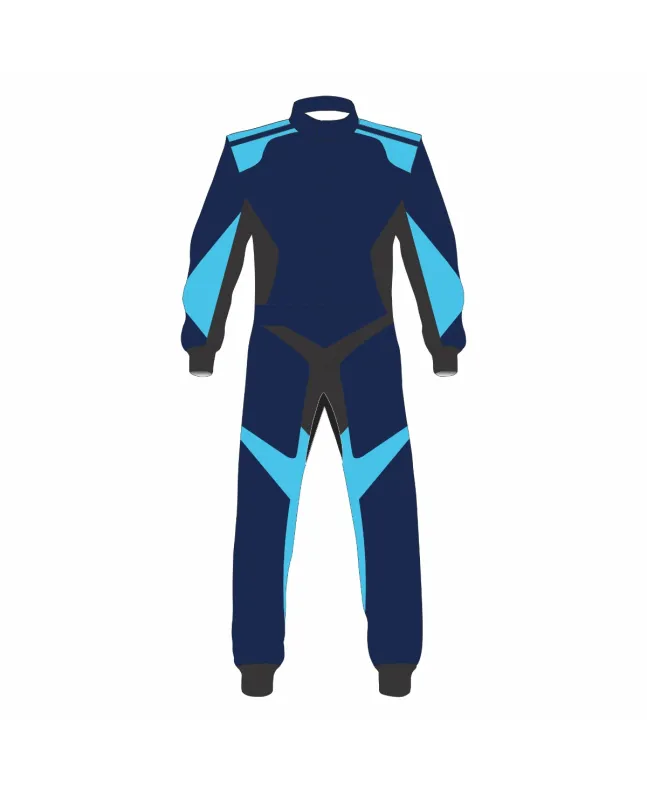 Blue-Royal-Blue-Kart-Racing-Suit-Front-View