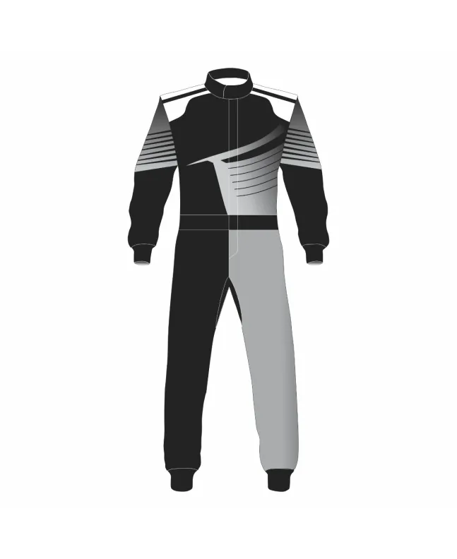 Gray-Black-Kart-Racing-Suit-Front-View