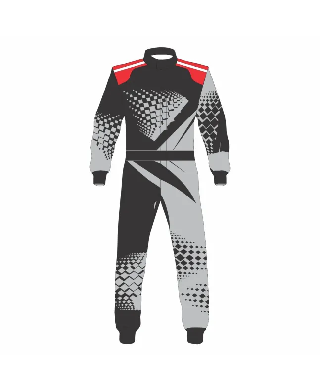 Grey-Black-Kart-Racing-Suit-Front-View