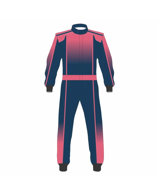 Pink-Navy-Blue-Kart-Racing-Suit-Front-View