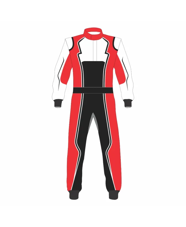 Red-Black-White-Kart-Racing-Suit-Front-View