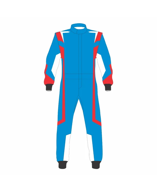 Royal-Blue-Red-Kart-Racing-Suit-Front-View