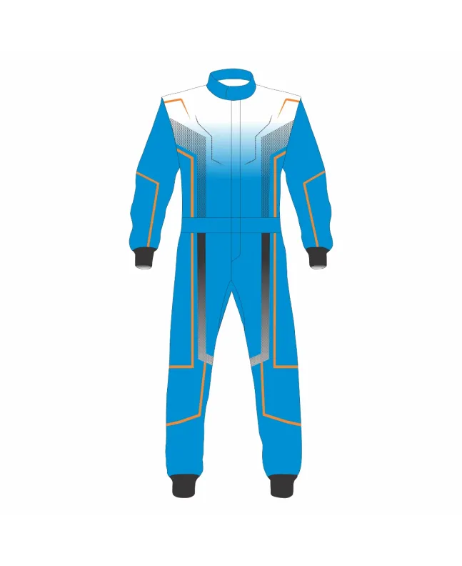 Royal-Blue-White-Grey-Kart-Racing-Suit-Front-View