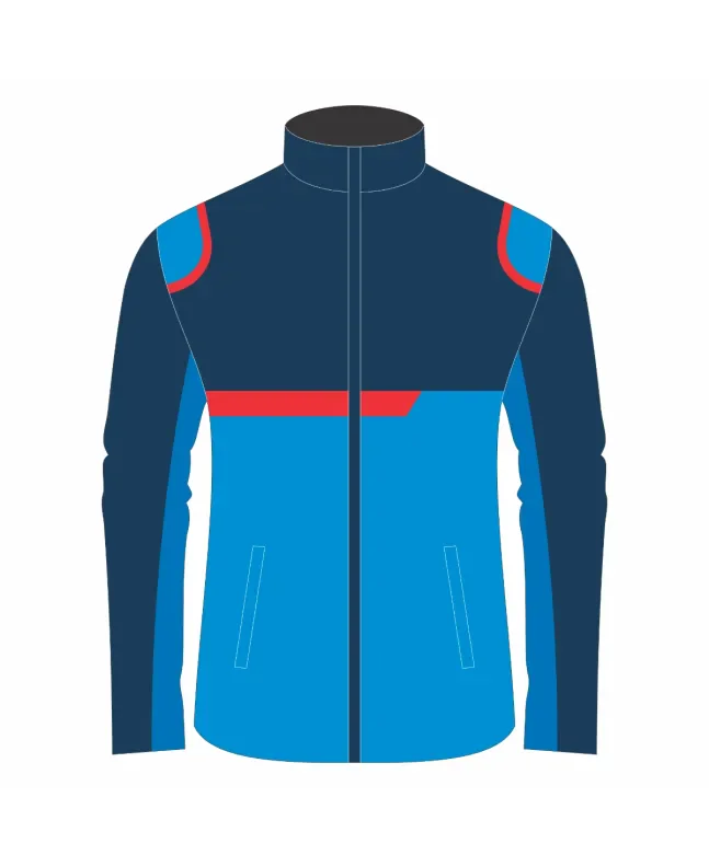 Team-Jacket-Windbreaker-Softshell-Jacket-Royal-Blue-Navy-Blue-Front-View