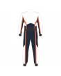Black-White-Orange-Kart-Racing-Suit-Back-View