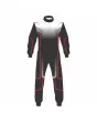 Black-White-Red-Kart-Racing-Suit-Front-View