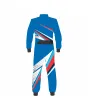 Blue-Red-White-Doted-Kart-Racing-Suit-Back-View