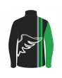 Team-Jacket-Windbreaker-Softshell-Jacket-Black-White-Wings-Back-View