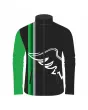 Team-Jacket-Windbreaker-Softshell-Jacket-Black-White-Wings-Front-View