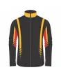 Team-Jacket-Windbreaker-Softshell-Jacket-Black-Yellow-Red-Front-View