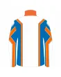 Team-Jacket-Windbreaker-Softshell-Jacket-White-Blue-Orange-Back-View