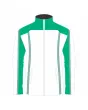 Team-Jacket-Windbreaker-Softshell-Jacket-White-Green-Front-View