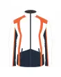 Team-Jacket-Windbreaker-Softshell-Jacket-White-Orange-Navy-Front-View