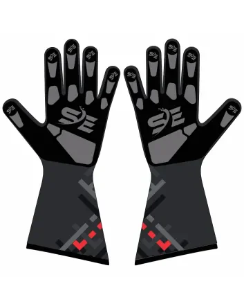 Kart-Racing-Gloves-Black-Front-View