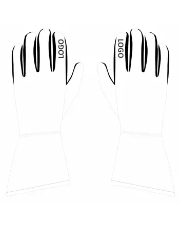 Kart-Racing-Gloves-White-Front-View