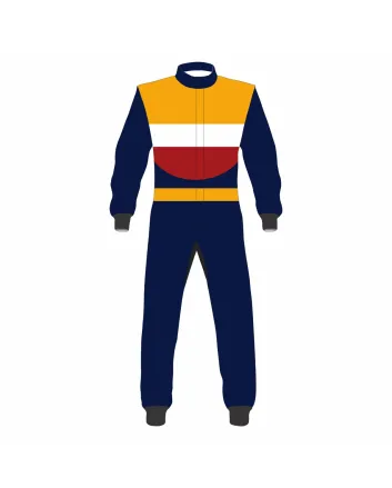 Navy-Yellow-Red-Kart-Racing-Suit-Front-View