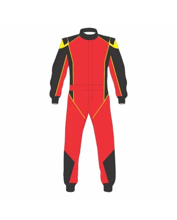 Red-Black-Yellow-Kart-Racing-Suit-Front-View