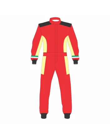 Red-Cream-Kart-Racing-Suit-Front-View